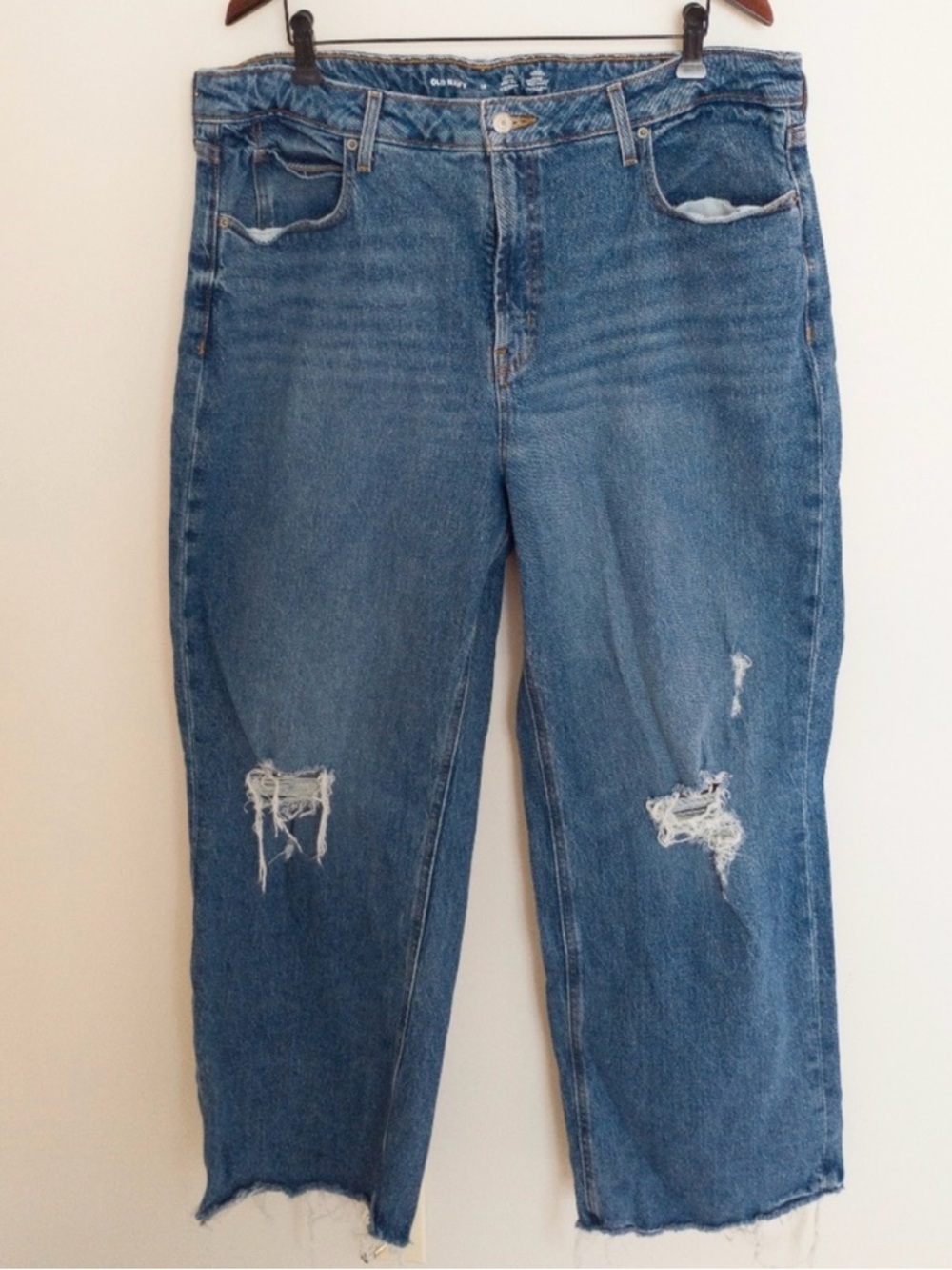 Old Navy Sky High Wide Leg Jeans Blue Size 18